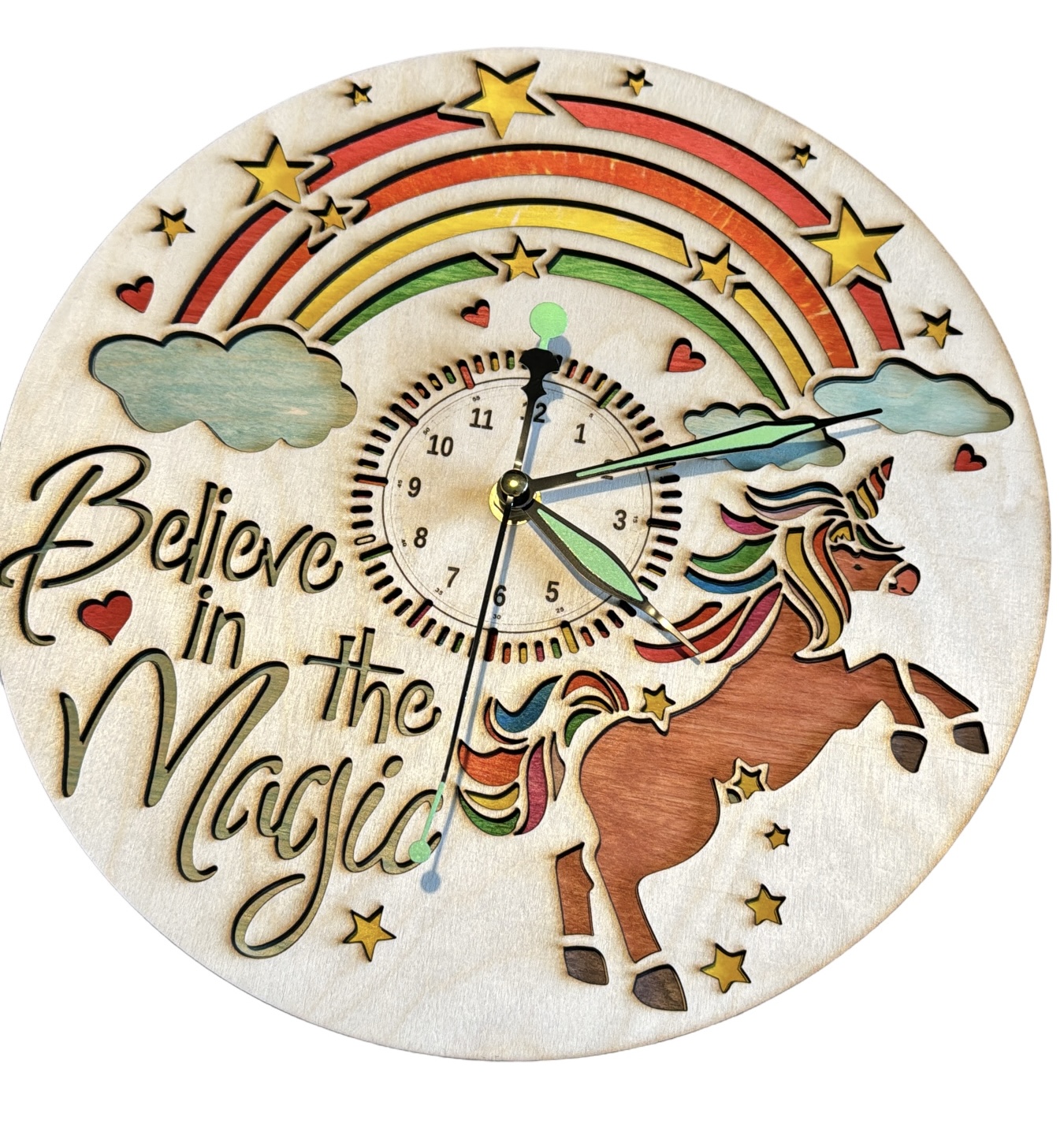 knutsel/inkleur klokken