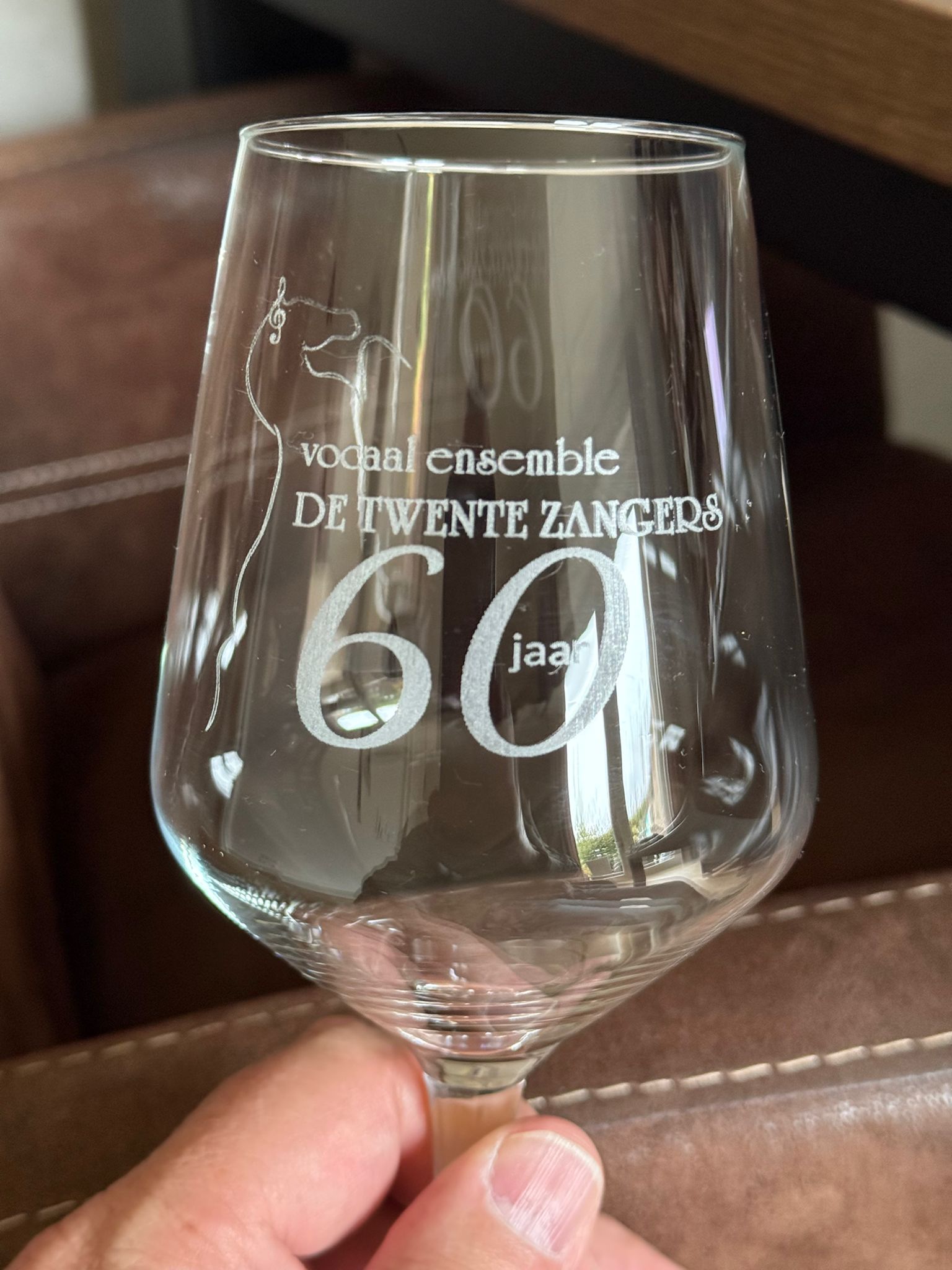 Bierglas op voetje